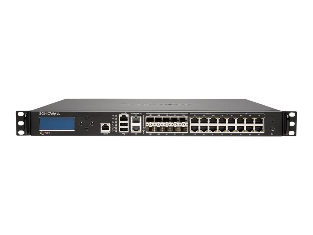 SonicWall NSa 9250 - security appliance - cloud-managed - SonicWALL Gen5 Firewall Replacement - with 1 year SonicWALL
