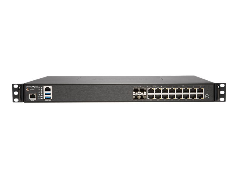 SonicWall NSa 2650 - security appliance - cloud-managed - SonicWALL Gen5 Firewall Replacement - with 1 year SonicWALL