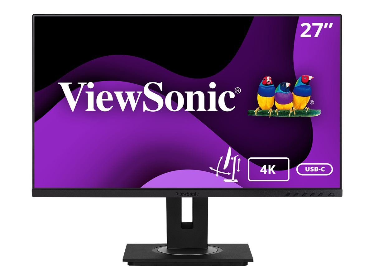 ViewSonic VG2756-4K 27 Inch IPS 4K Docking Monitor with Integrated USB C 3.