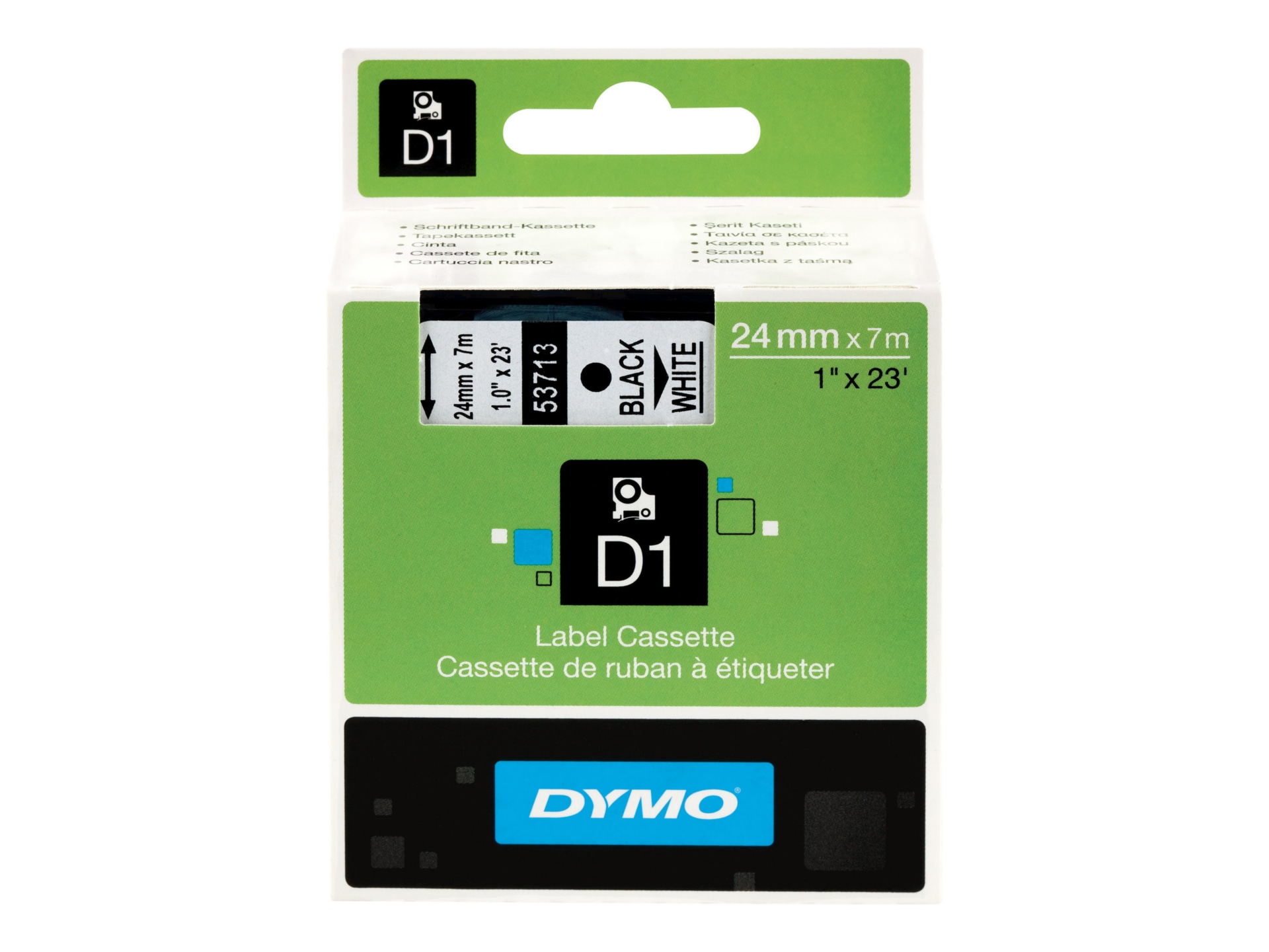 DYMO D1 - tape - glossy - 1 cassette(s) -