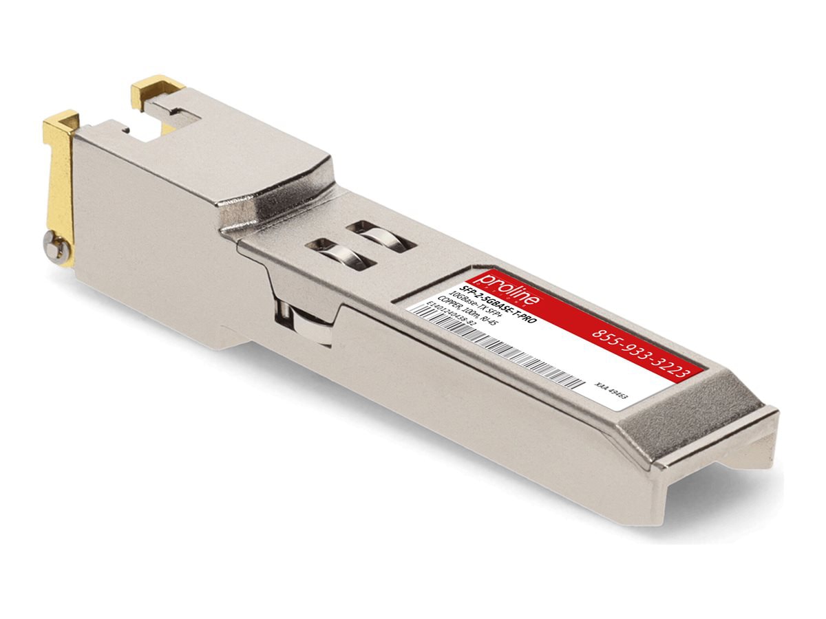 Proline MSA and TAA 2.5GBase-TX SFP Transceiver (Copper, 100m, RJ-45)