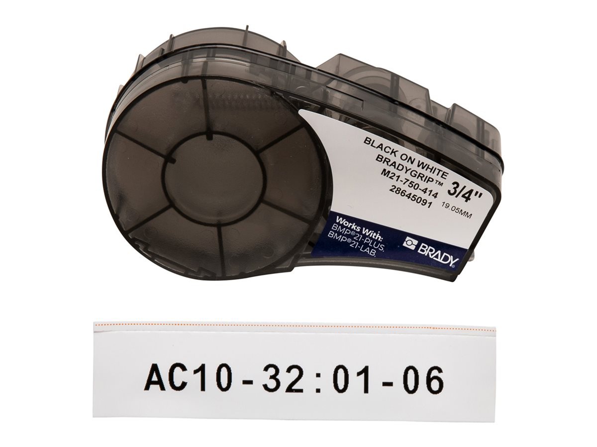 Brady B-414 - label tape - matte - 1 roll(s) - Roll (1.905 cm x 3.05 m)