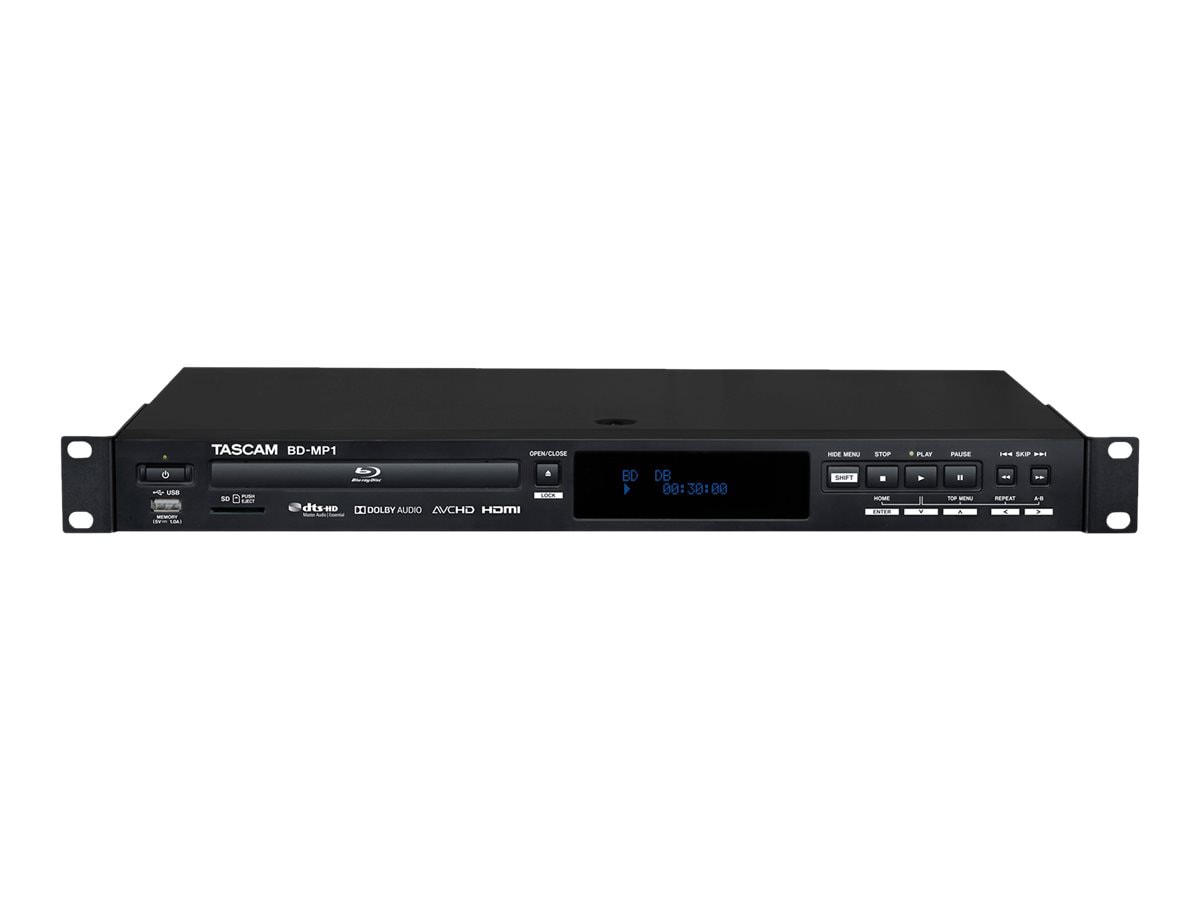 TASCAM BD-MP1 Professional-grade Blu-ray Player with SD & USB Playback