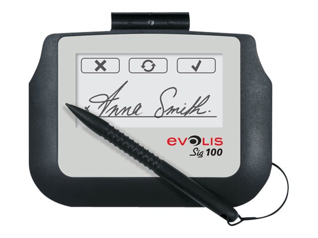 Evolis Signature Sig100 - signature terminal - USB - with 1 license of signoSign/2 for unlimited use on 1 workstation