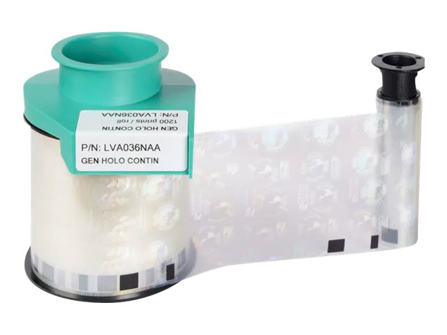 Evolis - holographic varnish - continuous genuine globes - security ribbon