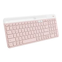 Logitech Slim Multi-Device Wireless Keyboard K585 - Rose - clavier - with phone stand - rose