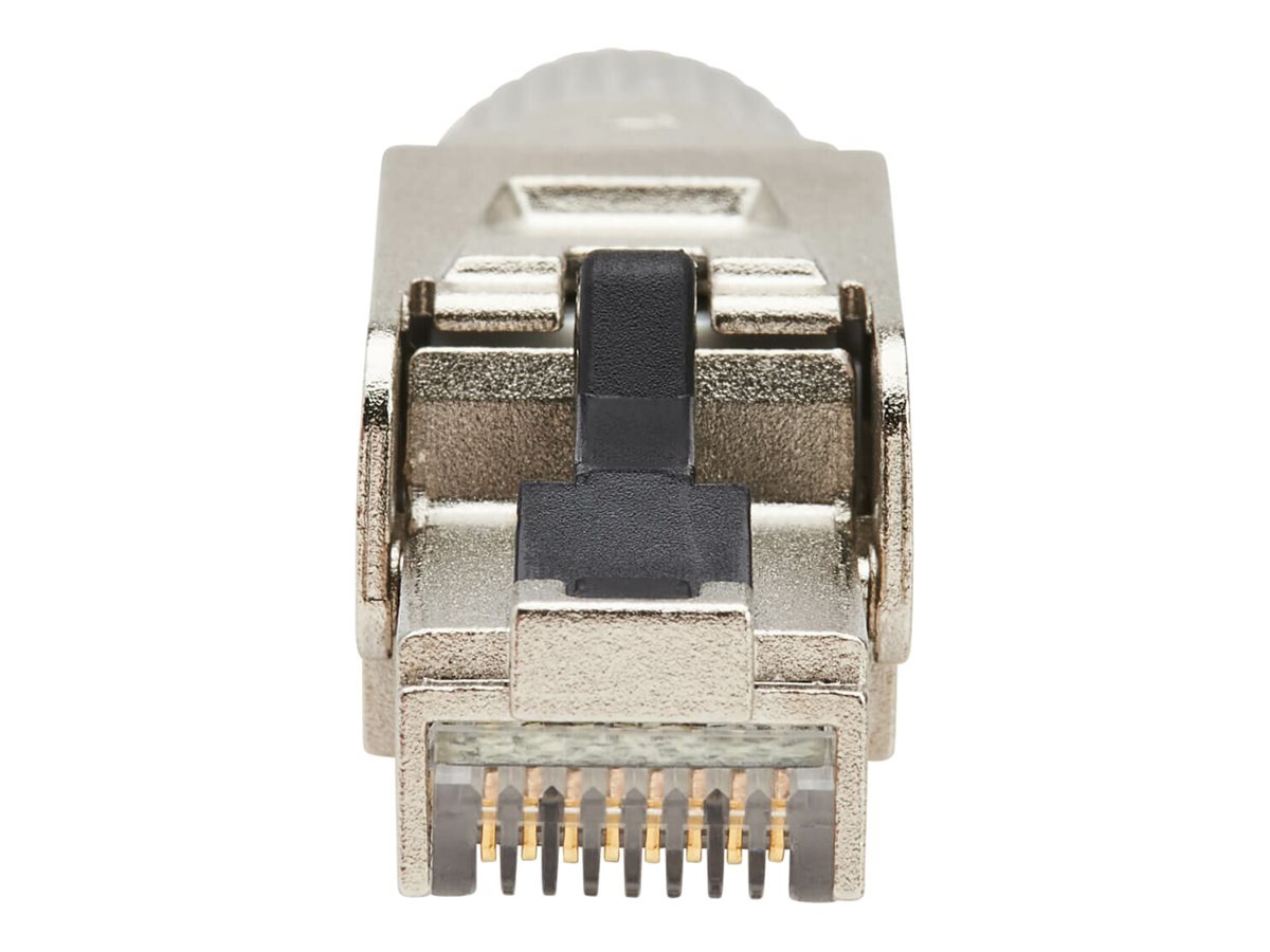 Tripp Lite Cat8 STP Class 1 Field-Termination Plug, 568A/568B, TAA