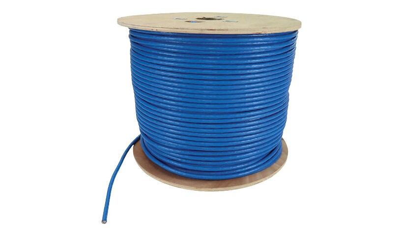Tripp Lite Cat8 Bulk Ethernet Cable 25G/40G Solid Core S/FTP CMR Blue 1000ft
