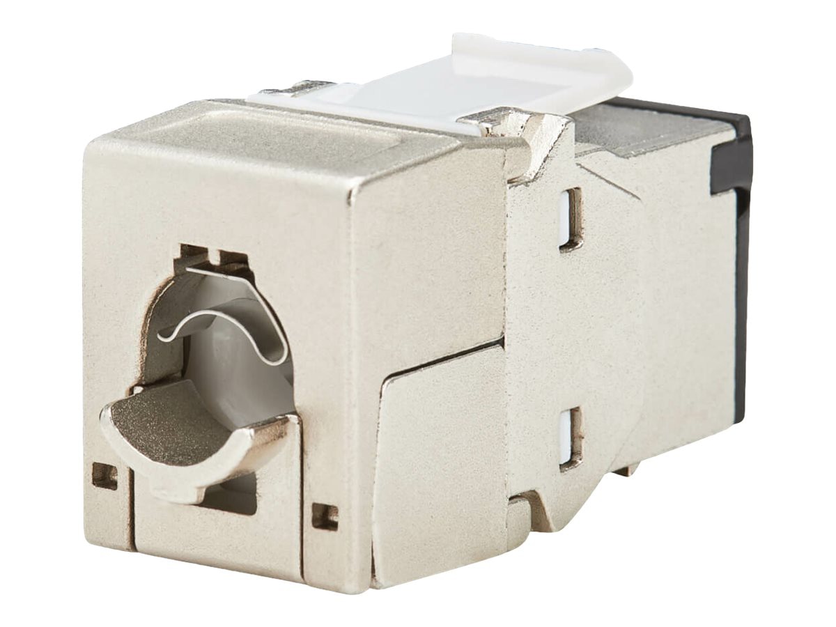 Eaton Tripp Lite Series Cat8 STP Shielded Tool-Free Keystone Jack, 568A/568