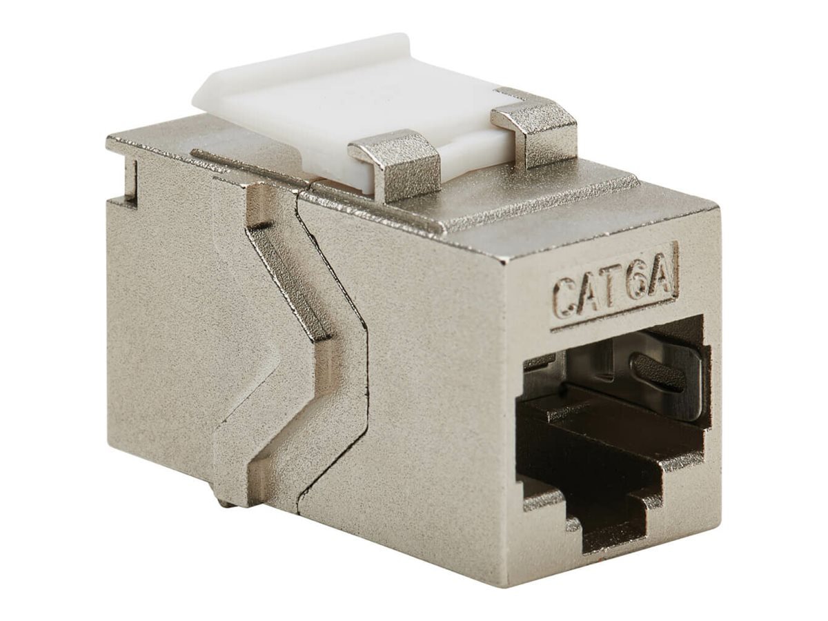Thumbnail 2 of 11 for Eaton Tripp Lite Series Cat6a Shielded Snap-In Coupler (RJ45 F/F), TAA - network coupler - TAA Compliant - silver