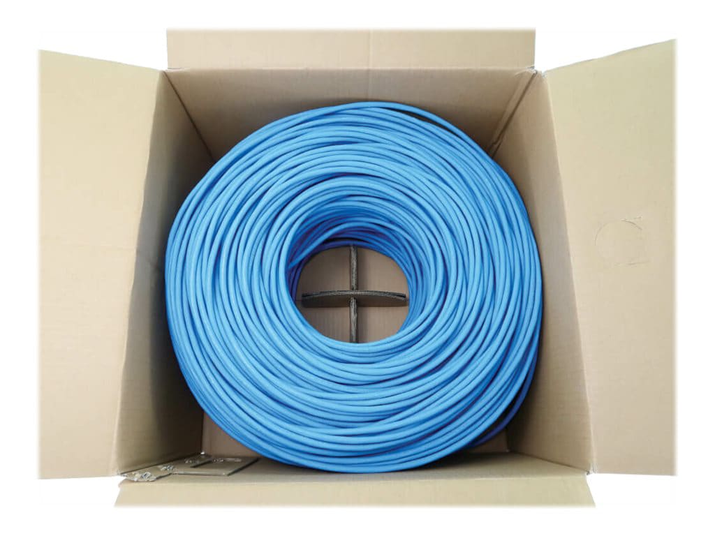 Tripp Lite Cat6 Bulk Ethernet Cable 1G Solid Core UTP LSZH, Blue 1000ft