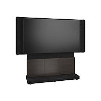 Middle Atlantic Forum Series Free-Standing 66in Singe Display Stand - 3-Bay - For Displays 70-75in - Dark Finish