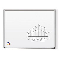 MooreCo Porcelain Steel Whiteboard with Deluxe Aluminum Trim