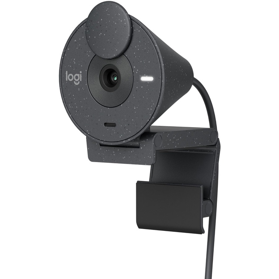 Logitech Brio 300 Full HD Webcam with Privacy Shutter, Graphite - webcam