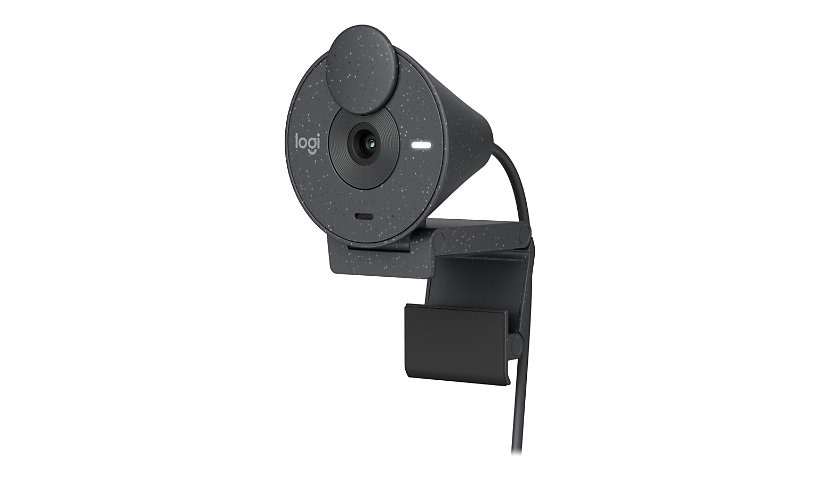 Logitech Brio 300 Full HD Webcam with Privacy Shutter, Graphite - webcam