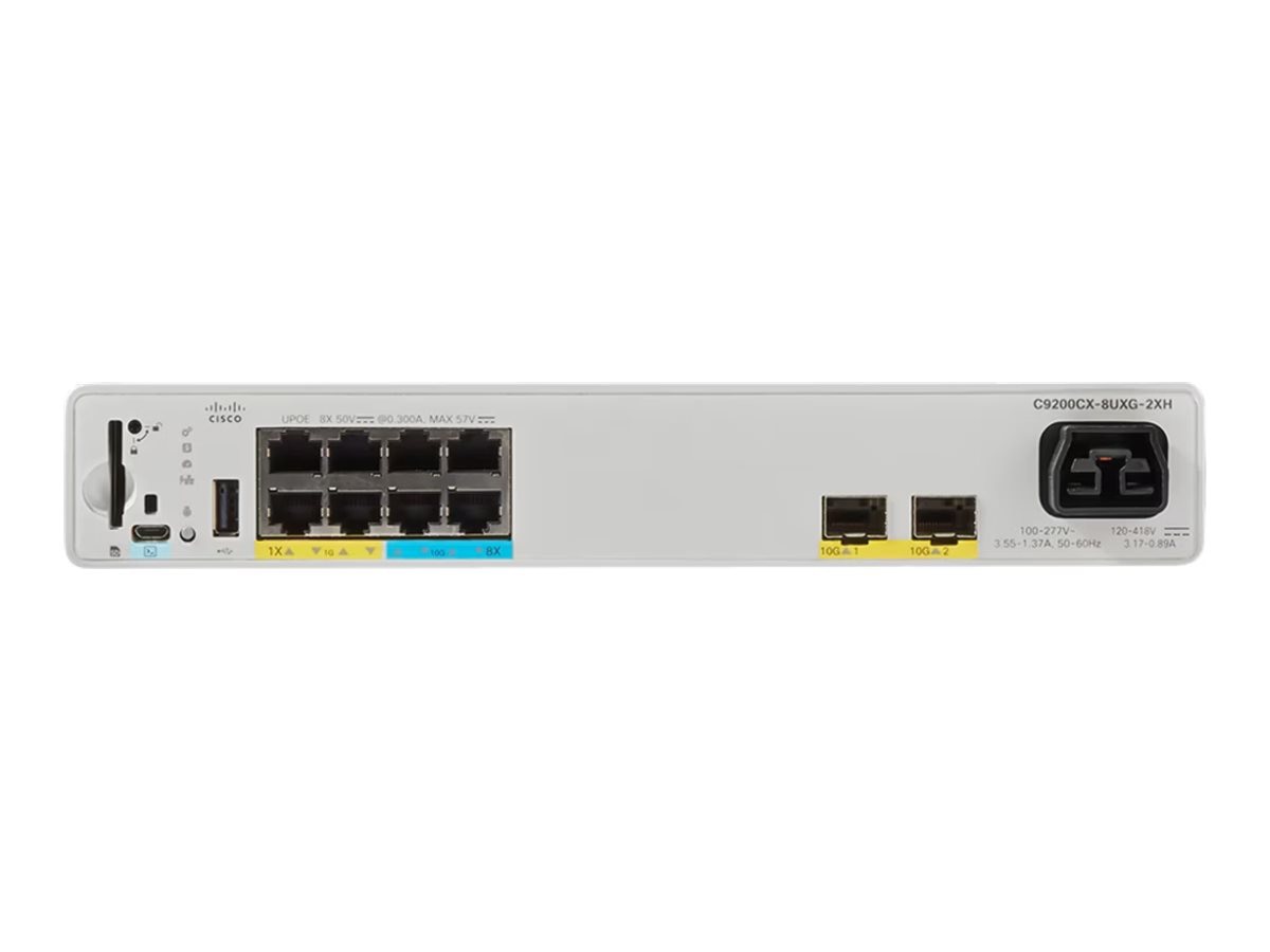 Cisco Catalyst 9200CX - Network Essentials - switch - compact - 8 ports - managed - rack-mountable