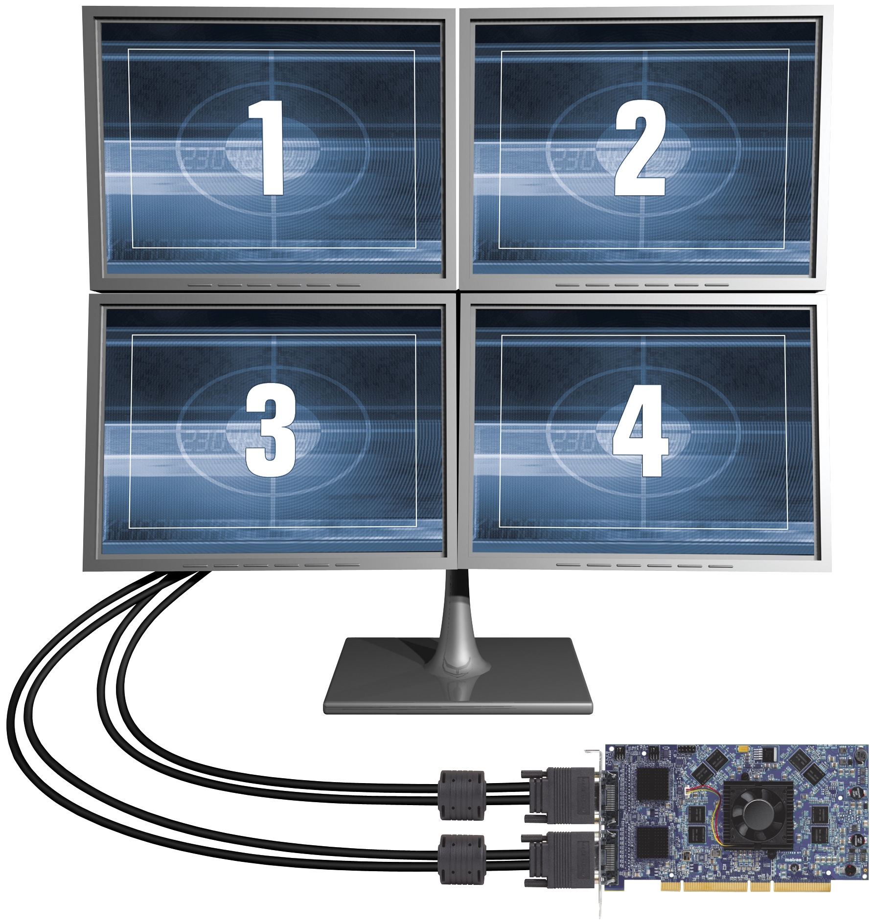 Matrox QID Low-profile PCI