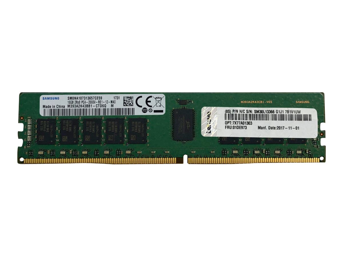 Lenovo TruDDR4 - DDR4 - module - 32 Go - DIMM 288 broches - 3200 MHz / PC4-25600 - mémoire enregistré