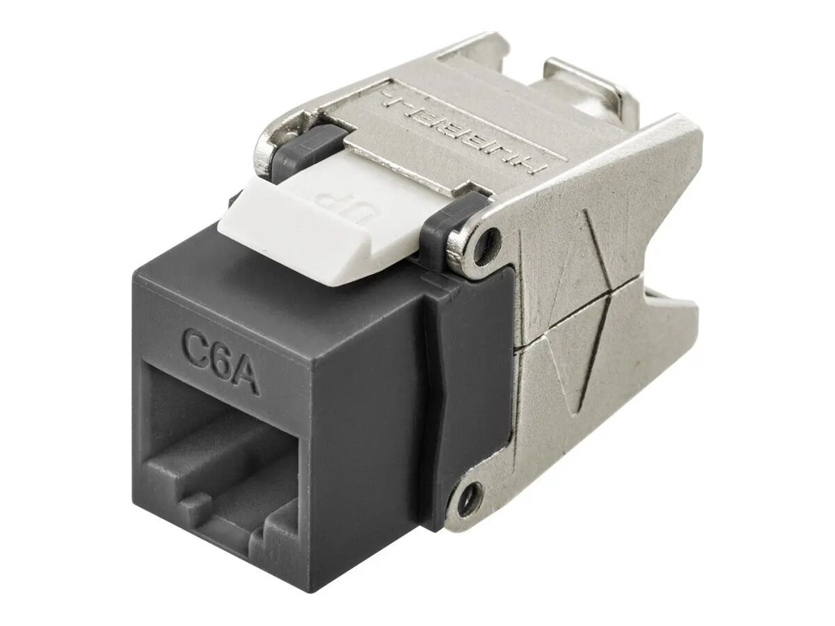 Hubbell network connector - black