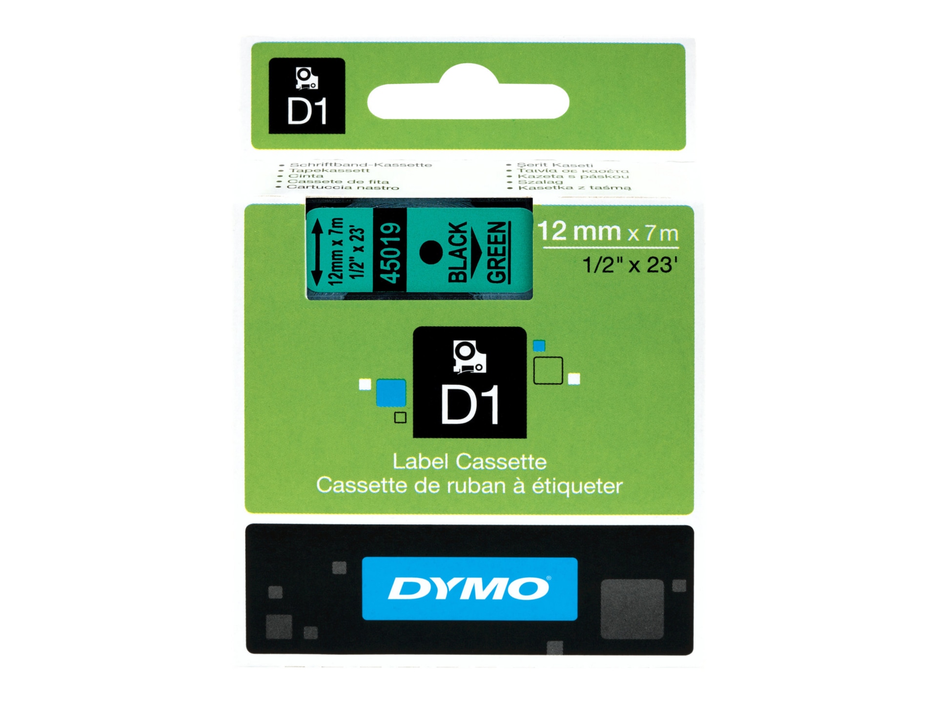 Dymo D1 - label tape - 1 cassette(s) -
