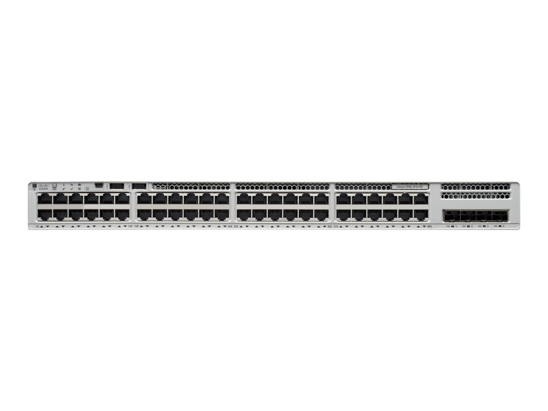 Cisco Catalyst 9200L - Network Advantage - switch - 48 ports - managed - ra