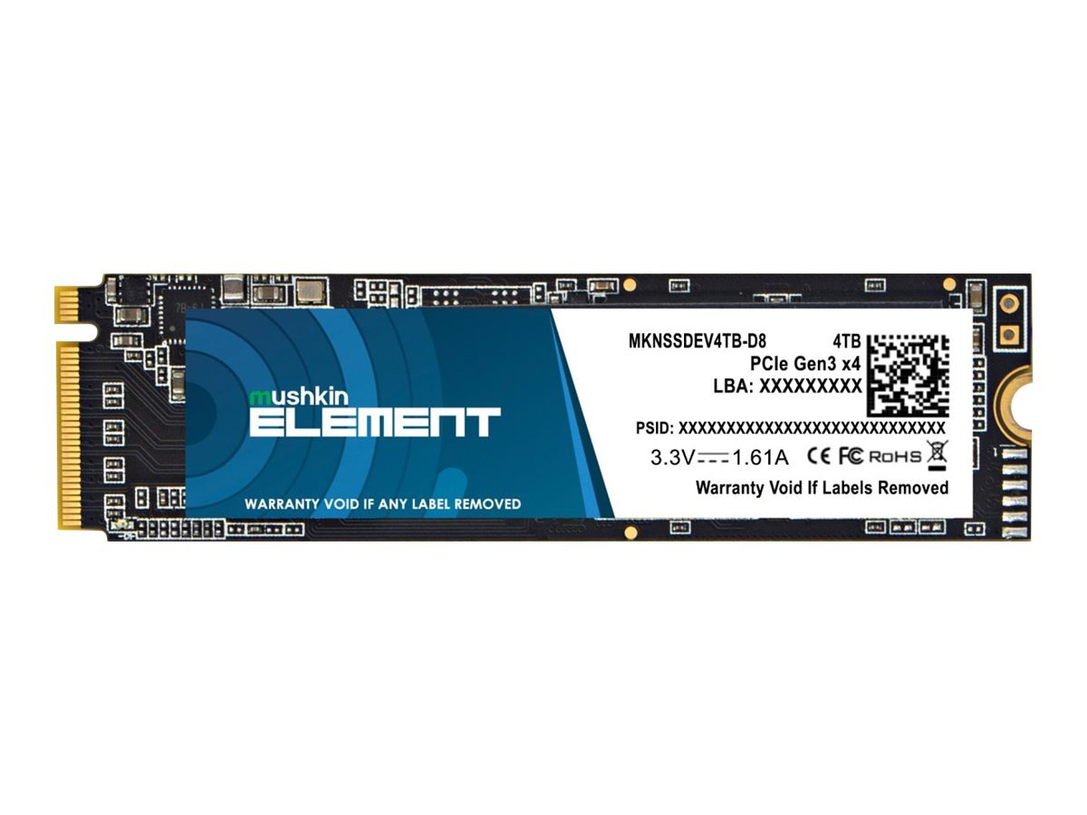 Mushkin ELEMENT - SSD - 4 TB - PCIe 3.0 x4 (NVMe)