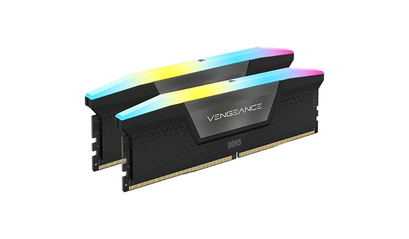 CORSAIR VENGEANCE RGB 64GB DDR5 6400MHz C32 Memory Kit - Black