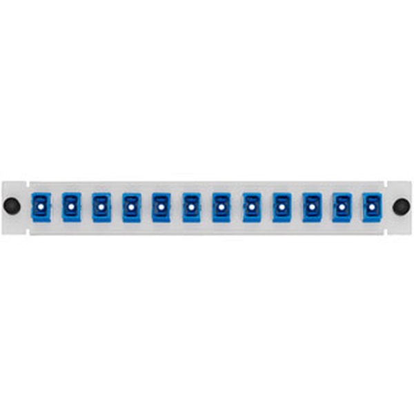 Leviton LGX Plate with 12-Fiber SC Adapters for DP/DPC Series and Splice Enclosure - Blue