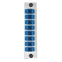 Leviton LGX Plate with 8-Fiber SC Adapters for DP/DPC Series and Splice Enc