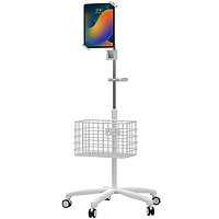 CTA Digital Heavy-Duty Security Medical Mobile Floor Stand for 7" to 13" Ta