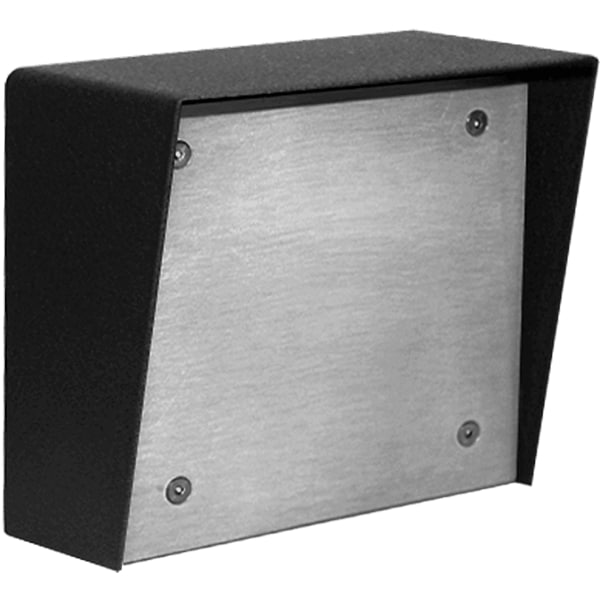 Viking Electronics 6"x7" Surface Mount Box with Textured Panel for Gooseneck Pedestals - Black