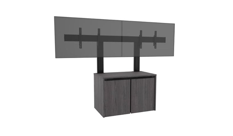 Middle Atlantic C5 Credenza with Dual Display Mount - Black