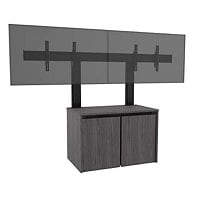 Middle Atlantic C5 Credenza with Dual Display Mount - Black