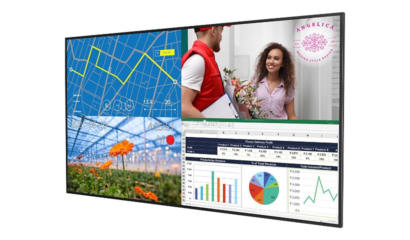 Planar URP98 UltraRes P Series - 98" LED-backlit LCD display - 4K - for digital signage - TAA Compliant