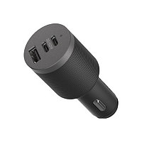 OtterBox USB-C Fast Charge Triple Port Car Charger Premium Pro, 72W