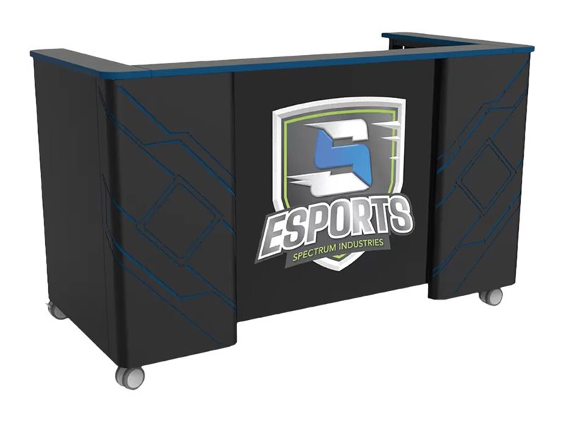 Spectrum Esports Shoutcaster Station Double - workstation - rectangular - black