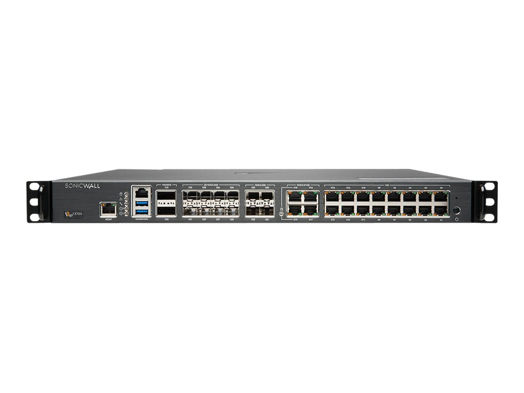 SonicWall Gen 7 NSsp Series 13700 - security appliance - with 3 years Essential Protection Service Suite