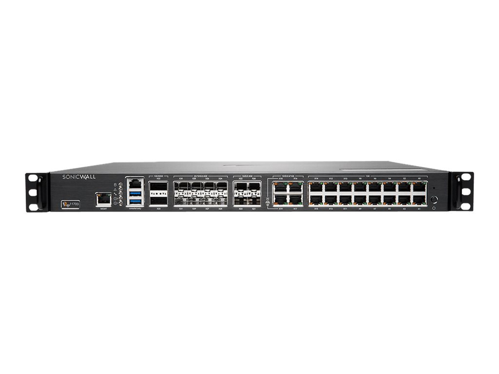 SonicWall Gen 7 NSsp Series 11700 - security appliance - with 3 years Essential Protection Service Suite