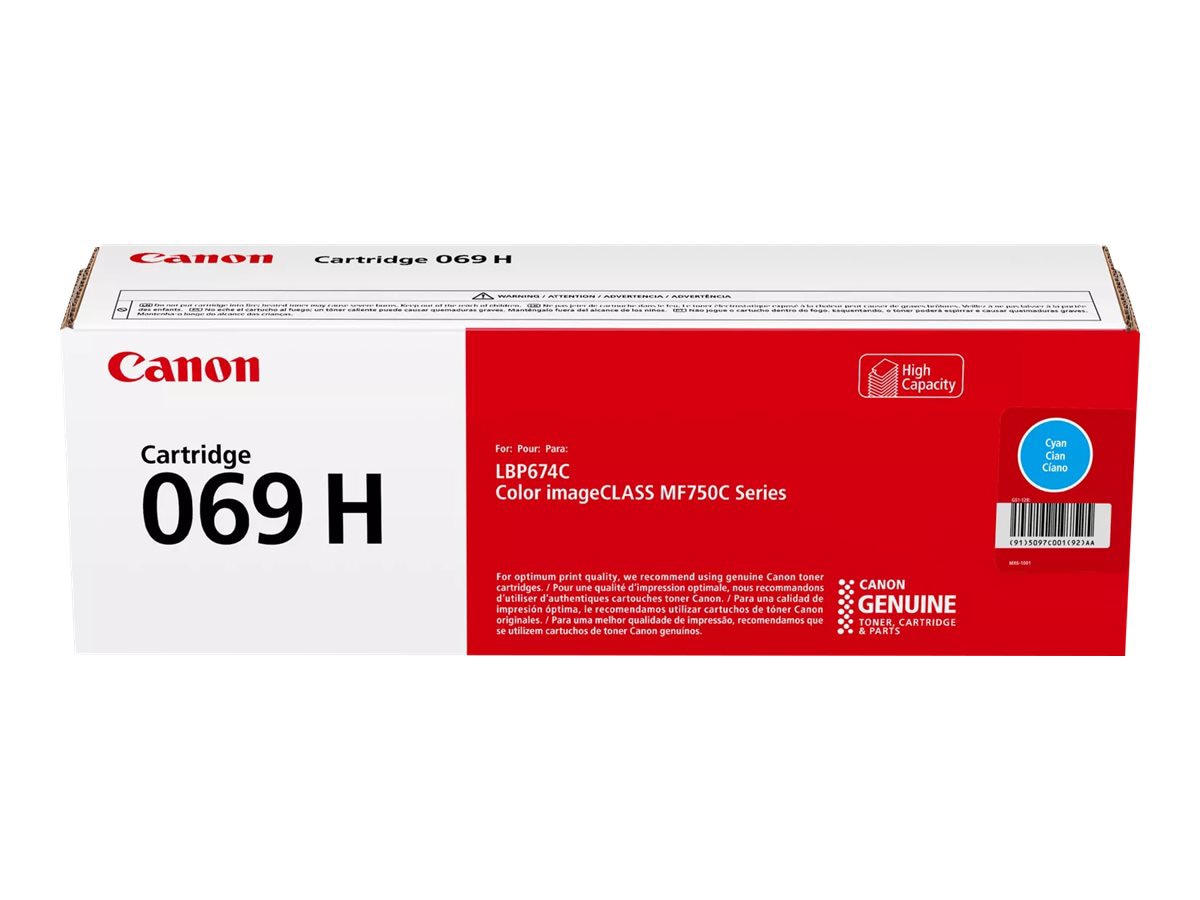 Canon 069H - High Capacity - cyan - original - toner cartridge