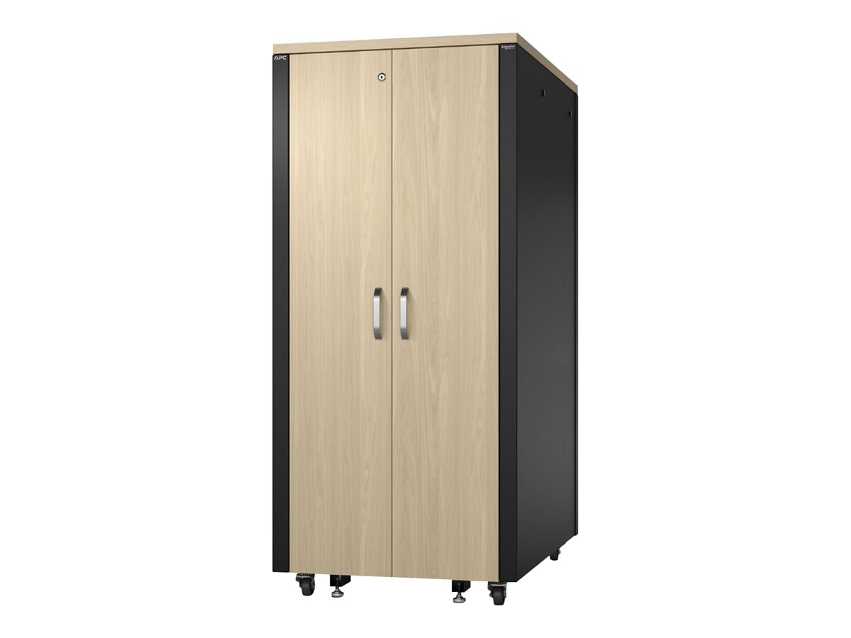 APC NetShelter Soundproof, 32U, Server Rack Enclosure, 120V, Maple [TAA]