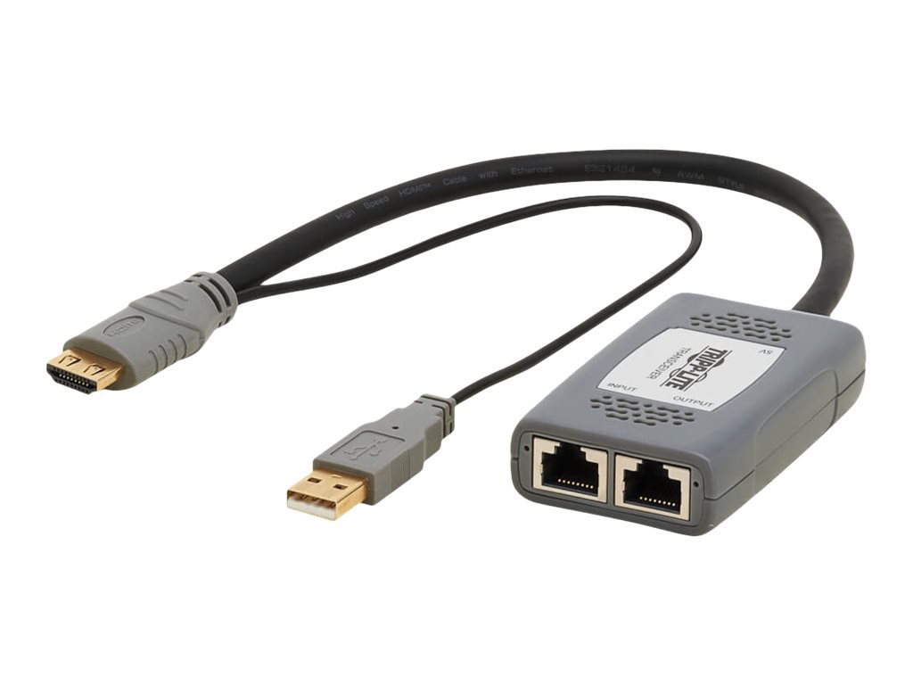 Tripp Lite HDMI over Cat6 Pigtail Receiver with Repeater 4K 60Hz 4:4:4 230ft