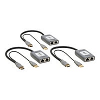 Tripp Lite HDMI over Cat6 Extender Kit Pigtail Transmitter/2xReceiver