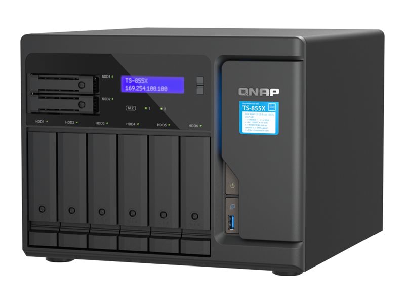 Thumbnail 2 of 6 for QNAP 8-Bay 8GB DDR4 RAM 2.5GbE Network Attached Storage Appliance
