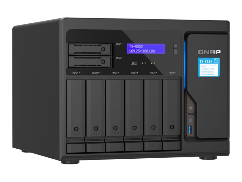 Thumbnail 4 of 6 for QNAP 8-Bay 8GB DDR4 RAM 2.5GbE Network Attached Storage Appliance