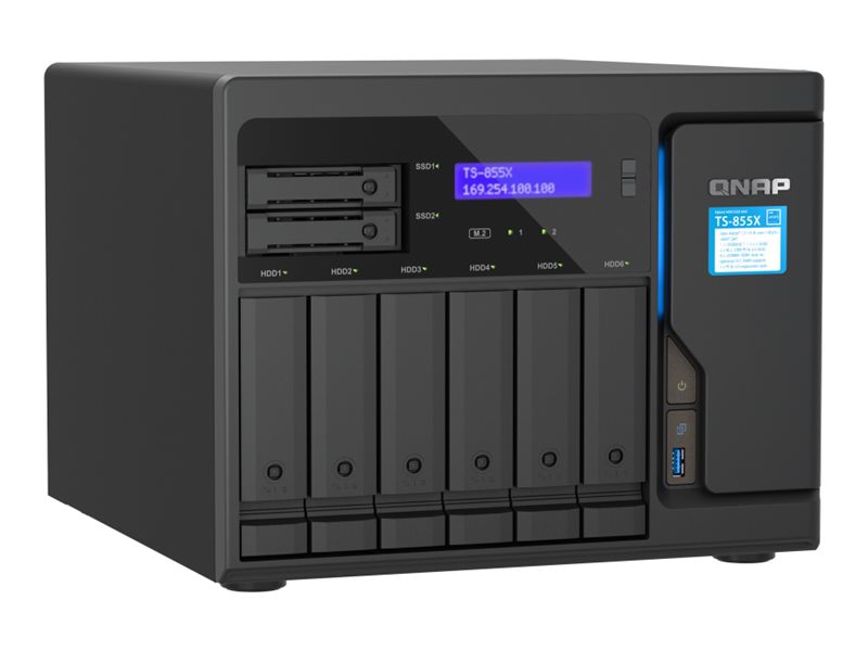 Thumbnail 5 of 6 for QNAP 8-Bay 8GB DDR4 RAM 2.5GbE Network Attached Storage Appliance