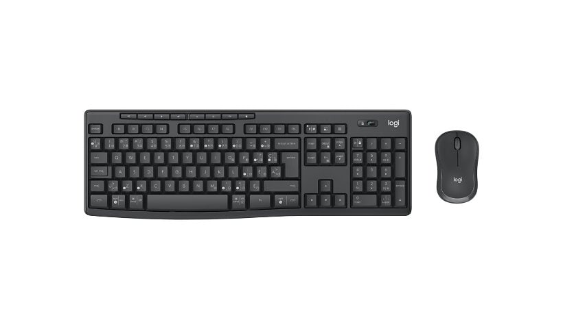 Logitech MK370 Combo for Business - keyboard and mouse set - QWERTY - Canadian French - graphite