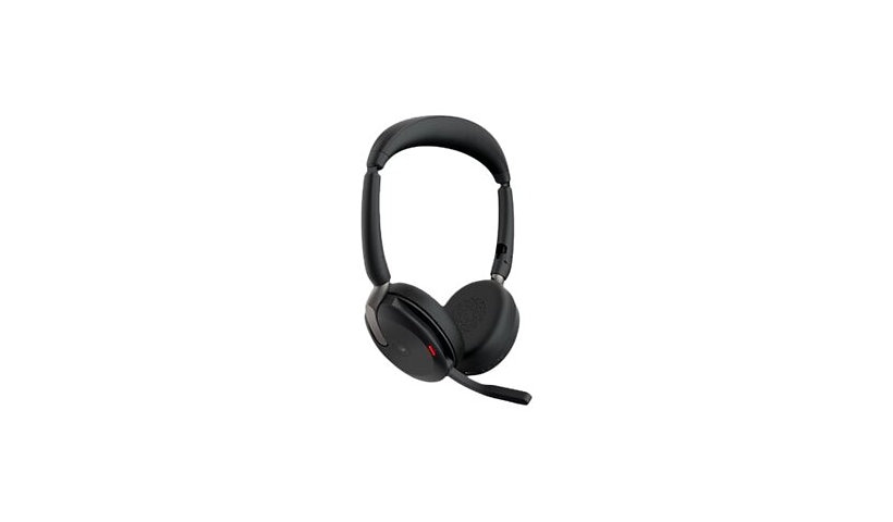 Jabra Evolve2 65 Flex MS Stereo - headset - with wireless charging pad