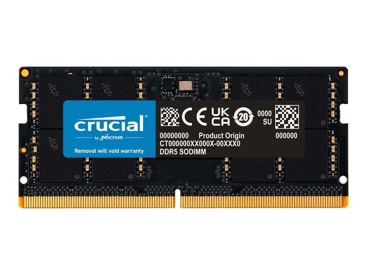 Crucial - DDR5 - module - 32 GB - SO-DIMM 262-pin / PC5-44800