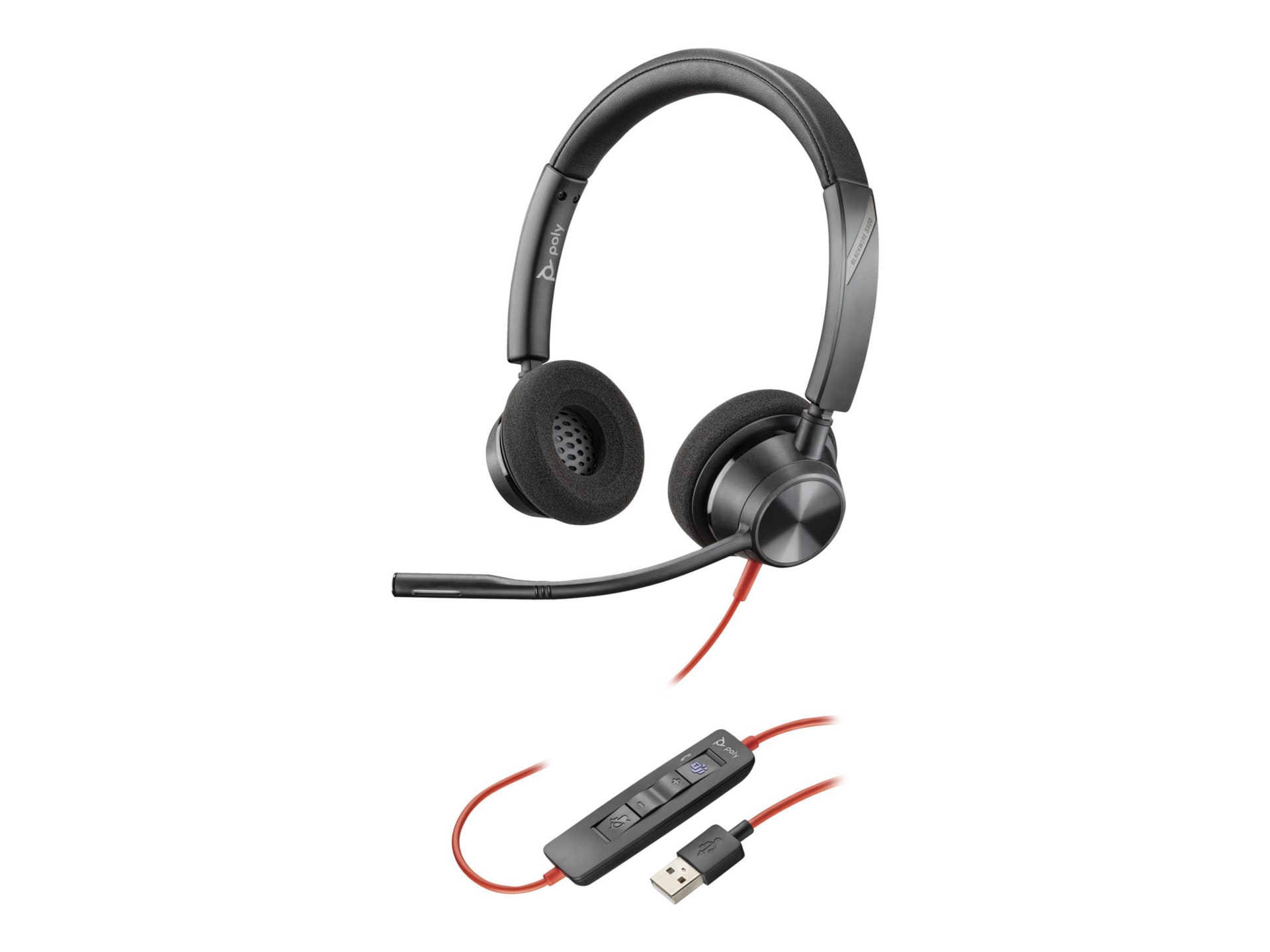 Poly Blackwire 3320-M Microsoft Teams Certified USB-A Headset