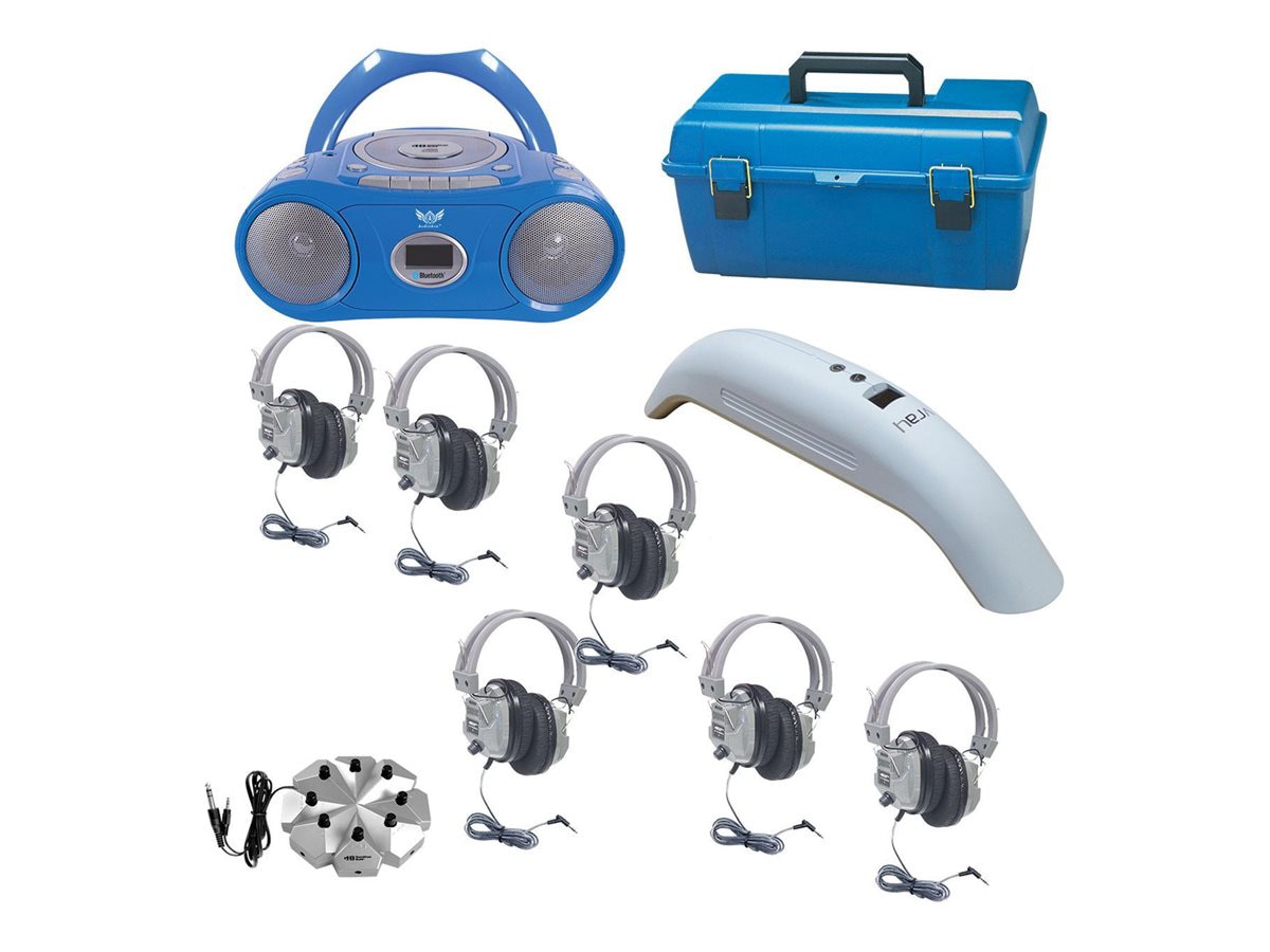 Hamilton Buhl 6 Person HygenX Listening Center - 6 x SC-7V Deluxe headphone